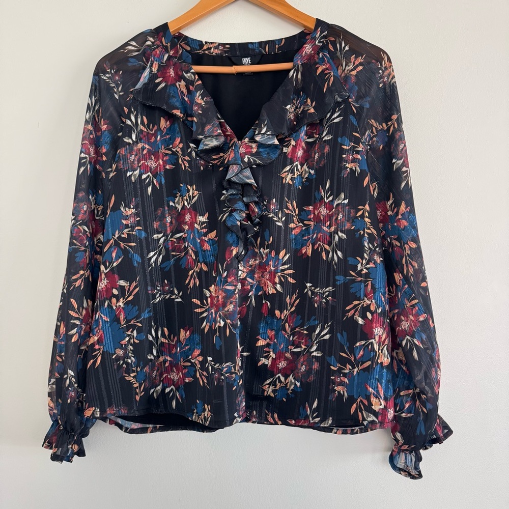 Frye floral blouse